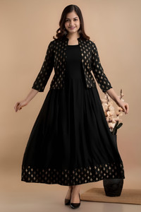 Chayafab Women Self Design Anarkali Kurta