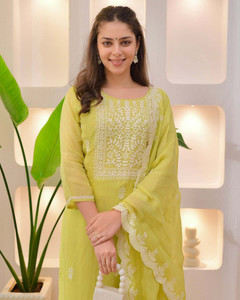 THE52 Women Kurta Pant Dupatta Set