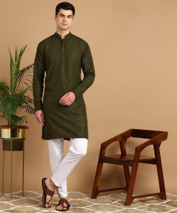 FUBAR Men Kurta Pyjama Set