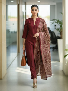 Youthnic Women Kurta Pant Dupatta Set