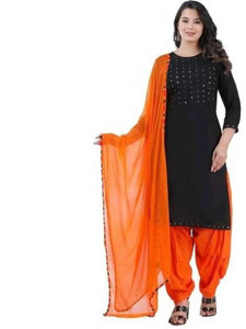 KRAFTTALESINDIA Embellished Kurta, Patiala & Dupatta Set