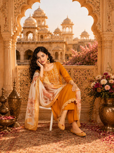 RUTSH CREATION Women Kurta Pant Dupatta Set