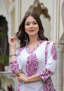 KJFAB Women Kurta Pant Set