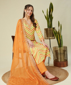 MOKOSH Women Kurta Pant Dupatta Set