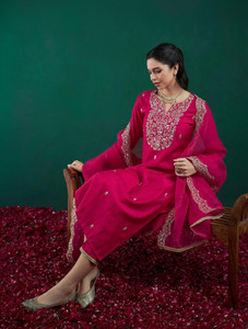 Indo Era Women Kurta Pant Dupatta Set