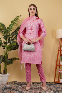 Tikkar Women Kurti Pant Dupatta Set