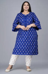 Pearl Ind Women Printed Straight Kurta