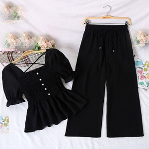 Stainland Women Ethnic Top Palazzo Set