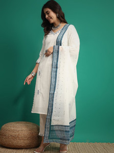 FabFairy Women Kurti Pant Dupatta Set