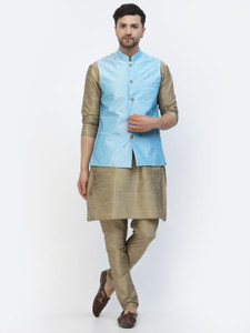 TS Lifestyle Men Kurta Churidar Ethnic Jacket Set
