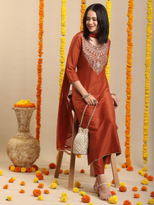 Gosriki Women Kurta Pant Dupatta Set