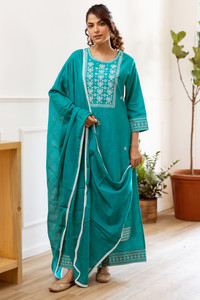 Nehamta Women Kurta Palazzo Dupatta Set