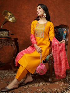 Youthnic Women Kurta Pant Dupatta Set