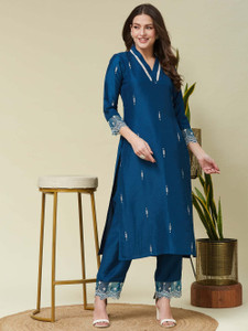 DHARM CREATIONS Women Kurta Pant Set