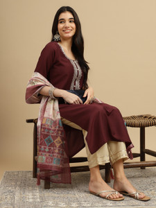 MOKOSH Women Kurta Pant Dupatta Set