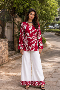 Raseshwari Women Ethnic Top Palazzo Set