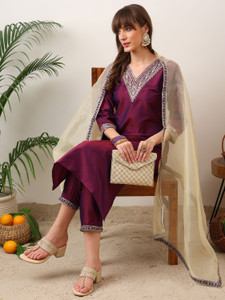 Shree Ramkrishna Fab Women Kurti Pant Dupatta Set