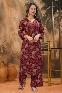 VHCK ENTERPRISE Women Kurti Palazzo Set