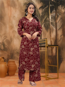 VHCK ENTERPRISE Women Kurti Palazzo Set