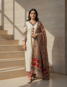 VASTRA RANG Women Kurta Pant Dupatta Set