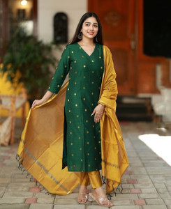 Gosriki Women Kurta Pant Dupatta Set