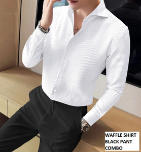 Black Deer Men Shirt Pant Set
