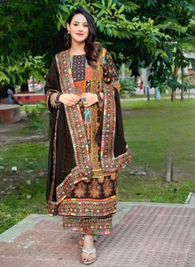 HBJ FASHION Women Kurta Palazzo Dupatta Set