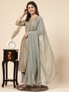shangri la ms designs Women Kurta Pant Dupatta Set