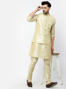 TS Lifestyle Men Kurta Pyjama Ethnic Jacket Set