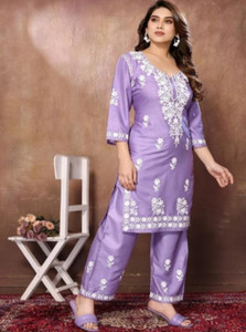 Rujav Women Kurta Palazzo Set