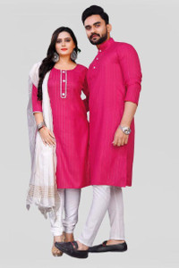अक्षत क्रिएशन महिलाओं के लिए कुर्ता, पायजामा & दुपट्टा सेट