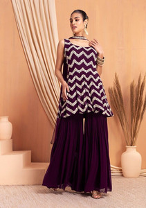 LH ENTERPRISE Women Kurta Sharara Dupatta Set