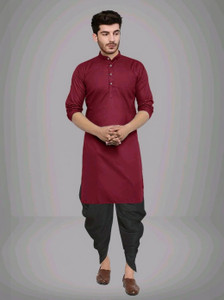 ZEDIN Men Kurta Dhoti Set