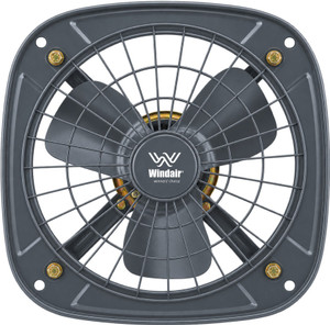 WINDAIR 12 inch Exhaust Metal Fresh Air | Dust Protection| 100% Copper 300 mm Exhaust Fan