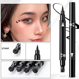 SHENYCOLORS black eyeliner water proof smudge proof stamp eyeliner ,star shape long lasting 100 ml