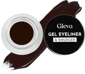 Gleva Compact Gel Waterproof Eyeliner Long Lasting Cream High Pigments Smudge-Proof 20 g