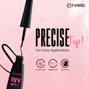 मार्स Skyline Liquid Eye Liner | Black | Long Lasting | Matte Finish | Smudge Proof 4.5 ml