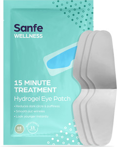 Sanfe Eye Patch | 15 min treatment | Reduces dark circle, puffiness, wrinkles | 3 Pair