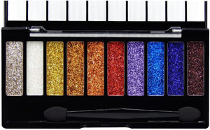 Cosluxe Glitter Eyeshadow Palette ,10 Colors Sparkle Shimmer Eye Shadow Palette (03) 13 g