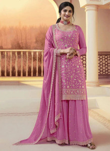 Amit Georgette Embroidered, Embellished Salwar Suit Material
