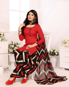 YASHIKA Crepe Floral Print Salwar Suit Material