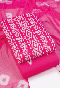 Sun Fashion And Lifestyle Cotton Blend Printed Kurta & Churidar Material