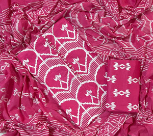 EJS Pure Cotton Floral Print Salwar Suit Material