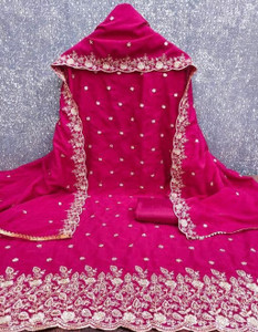 Maiyaash Chanderi Embroidered Salwar Suit Material