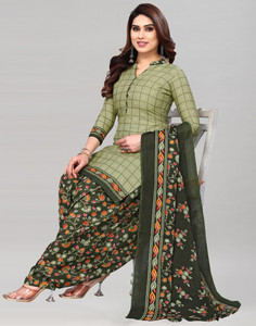 Samah Cotton Blend Floral Print Salwar Suit Material