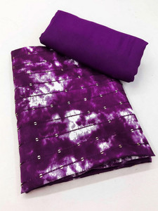 jungle herbs Cotton Blend Dyed, Embroidered Salwar Suit Material