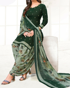 INITHI Crepe Paisley Salwar Suit Material