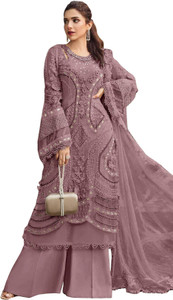 इयालाफैब जॉर्जेट एम्ब्रॉइडरेड सलवार सूट मटेरियल