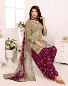 YASHIKA Crepe Printed Salwar Suit Material