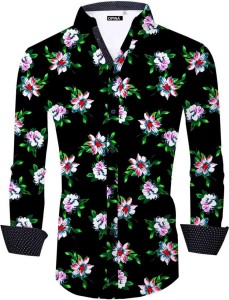 Koladiya Trendz Polyester Floral Print Shirt Fabric